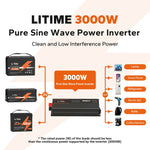 clean & low interference of litime 3kw pure sine wave inverter