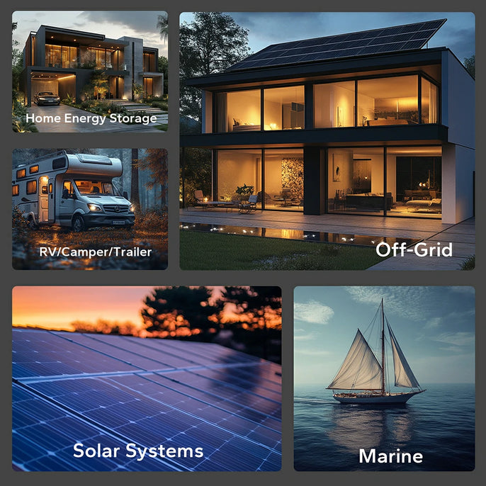Using Application Information of LiTime 12V 560Ah LiFePO4 Battery - RV, Off-Grid, Solar System, Marine