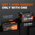 LiTime 12V 560Ah lithium battery discharging 7.1kWh energy