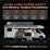 graphic showcasing the versatility of a power supply system featuring a 12V 560Ah LiFePO4 battery with 7168Wh usable energy and a maximum load power of 3200W