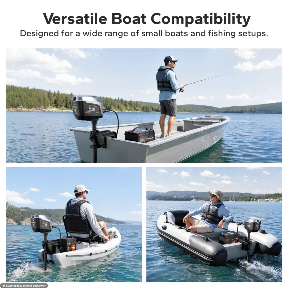 LiTime Argoseeker A2 48V2000W/5HP Electric Outboard Motor【 Limited $250 OFF Code: LTAS2 】