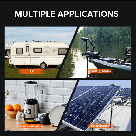 LiTime 12.8V 100Ah Max LiFePO4 Lithium Battery, Built-in 150A BMS, 1280Wh Energy, 1920W Load Power