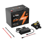 LiTime 12V 100Ah Group 24 Deep Cycle LiFePO4 Lithium Battery