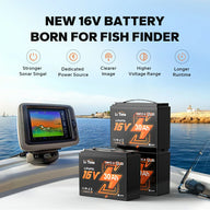 16V fish finder lithium battery for lowrance humminbird garmin