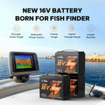 16V fish finder lithium battery for lowrance humminbird garmin