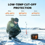 LiTime 16V 30Ah lithium marine batteries with low-temp cut off protection