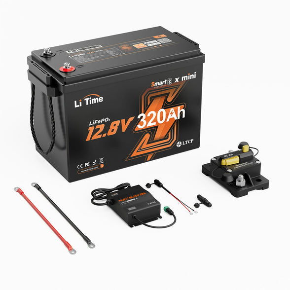 LiTime 12V Marine Power Solution for 0-2400W Electric Outboards and Trolling Motor