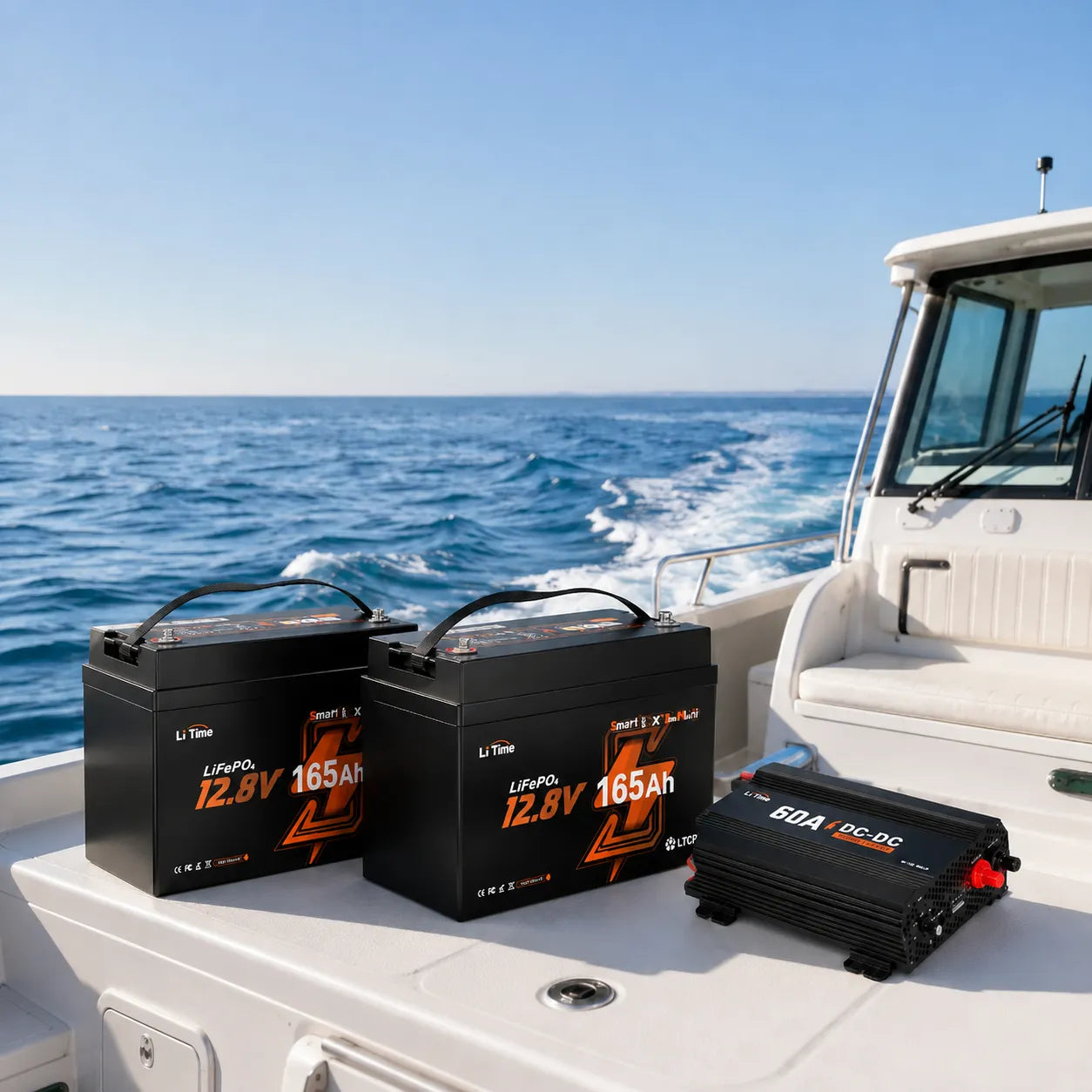 LiFePO4 Marine House Battery Kits for Boat Onboard Power