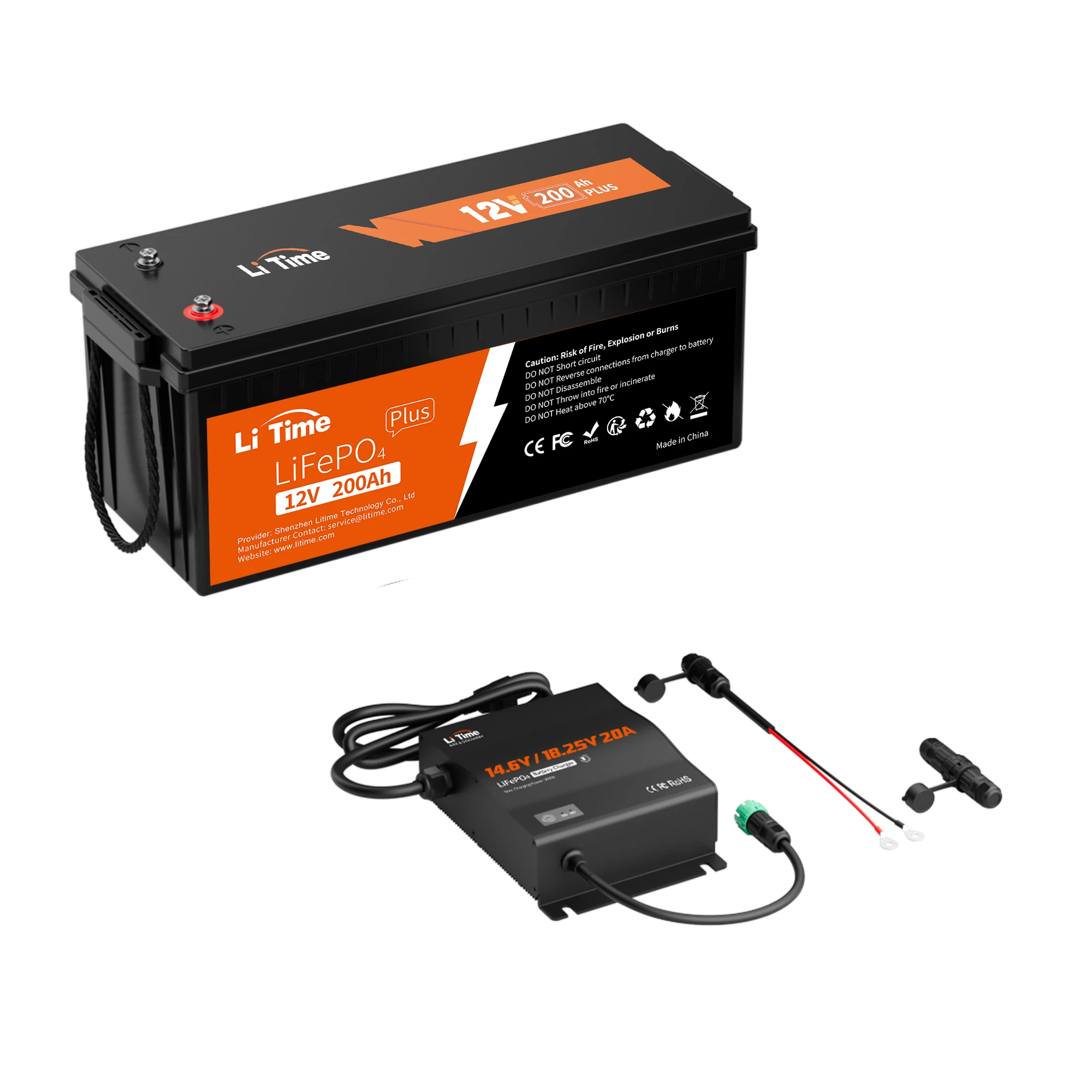 LiTime 12V 200Ah Plus LiFePO4 Lithium Battery