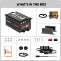 LiTime 48V meatal case lithium golf cart battery kit with display and charger