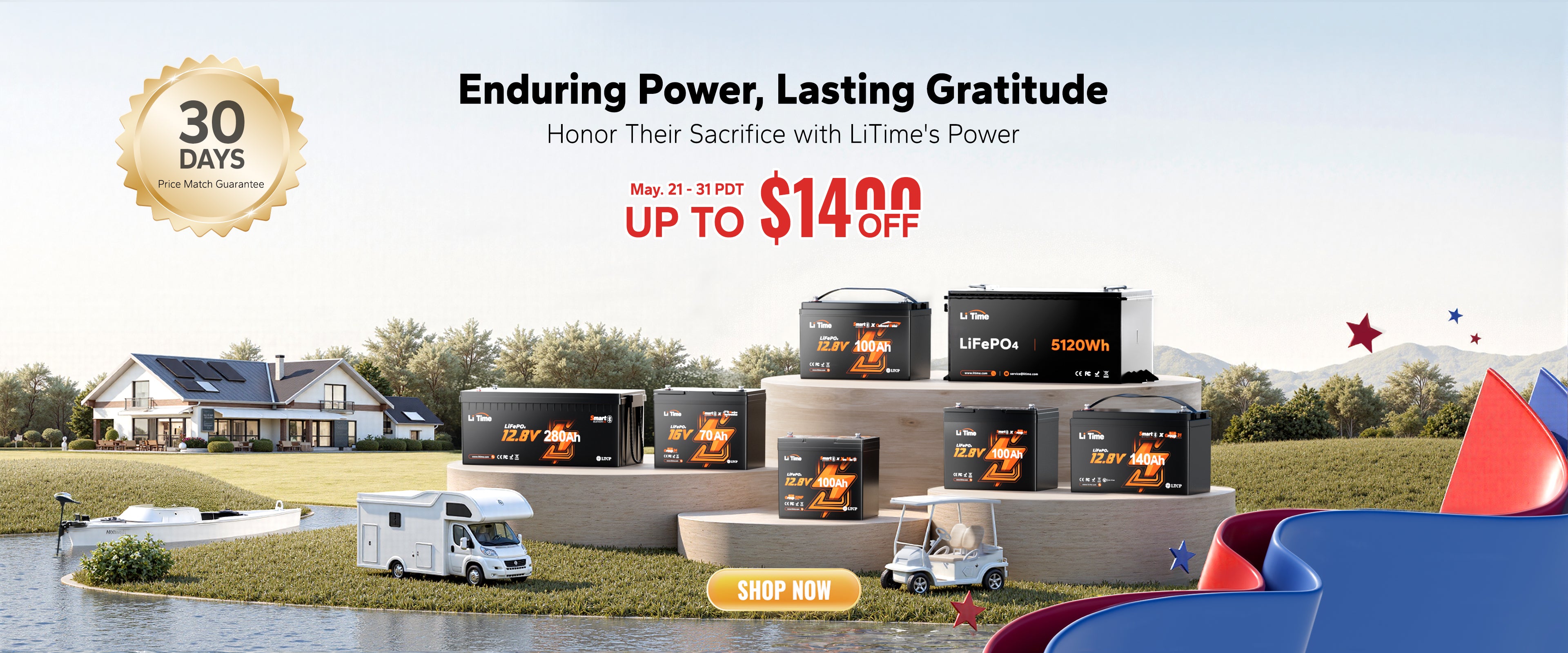 banner of litime memorial day sales 2025