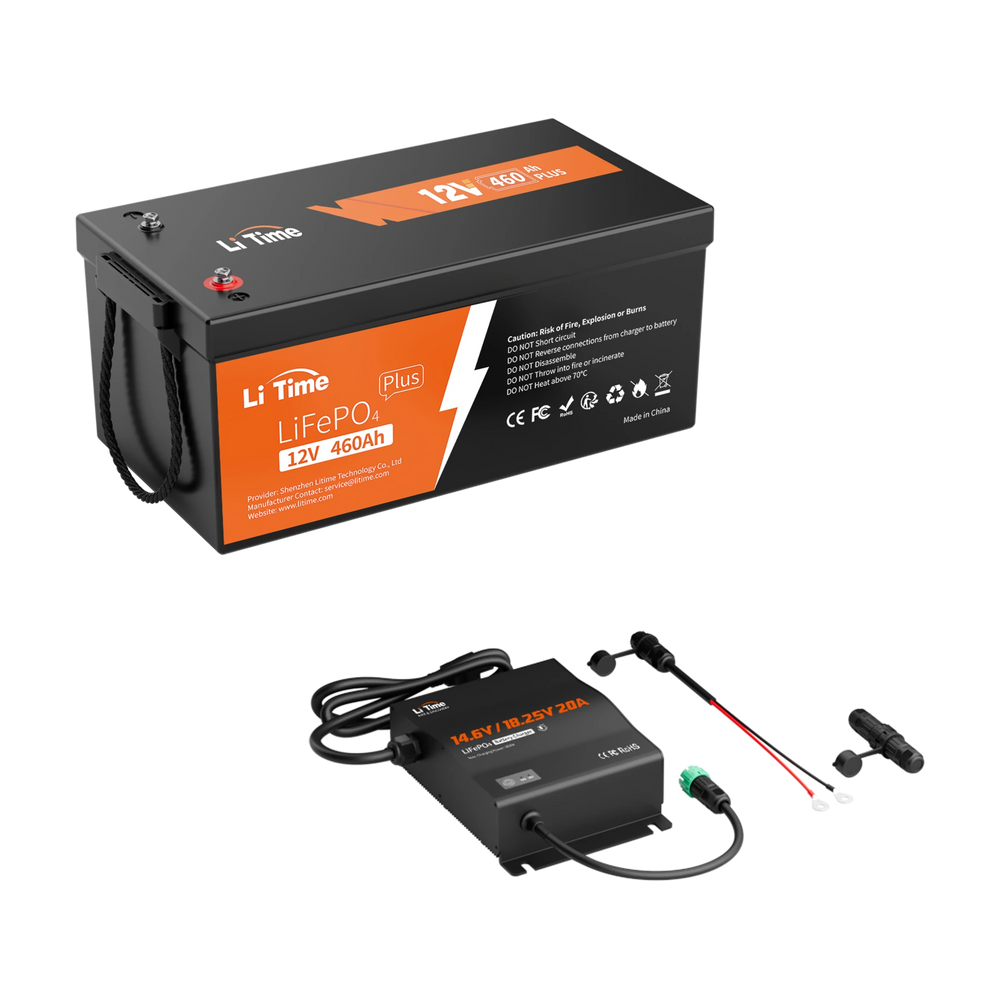 LiTime 12V 460Ah LiFePO4 Lithium Group 8D Battery | Large Lithium Battery