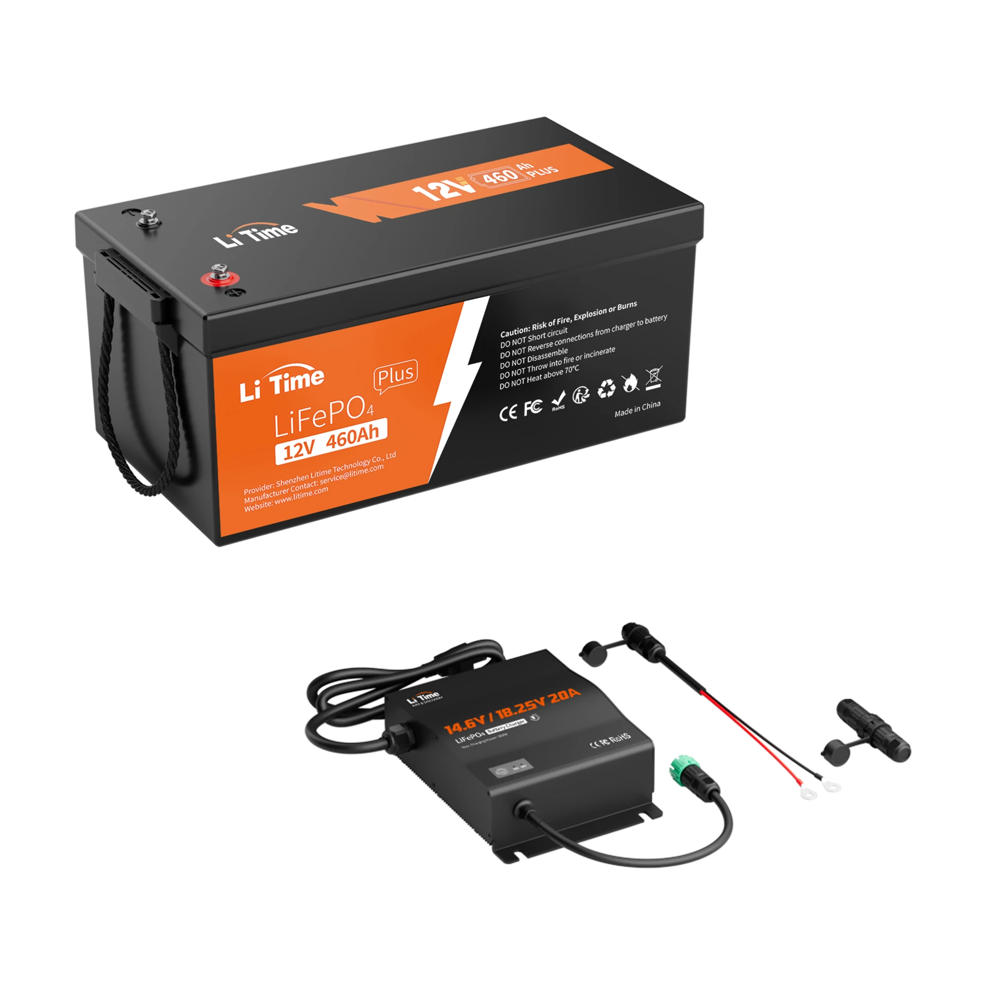 LiTime 12V 460Ah LiFePO4 Lithium Group 8D Battery |Large Lithium Battery