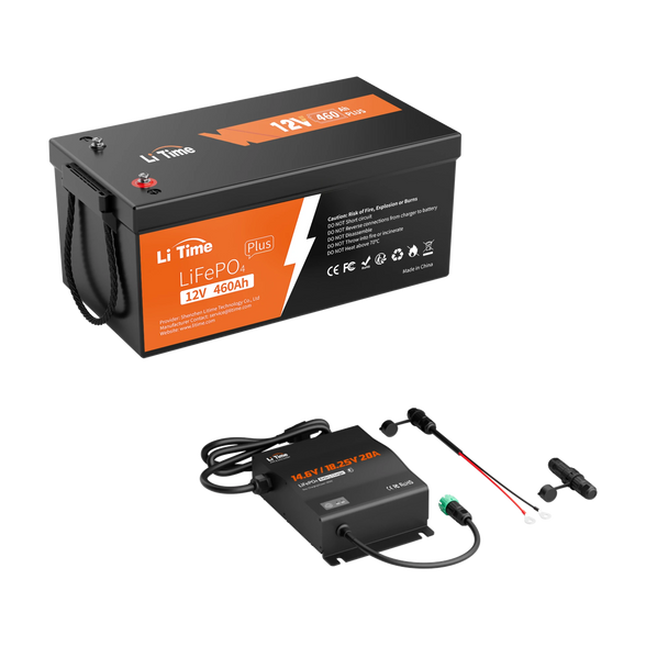 LiTime 12V 460Ah LiFePO4 Lithium Group 8D Battery |Large Lithium Battery