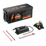 LiTime 24V 100Ah Lithium Battery for Marine Trolling Motor, RV
