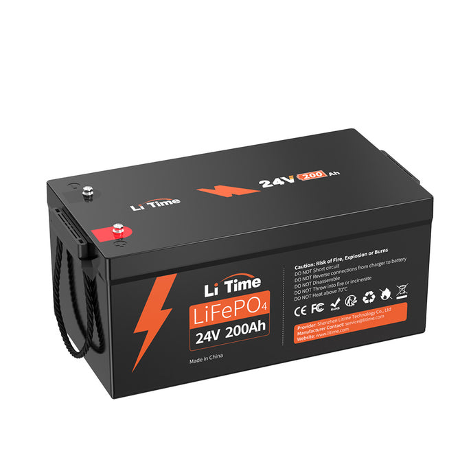 surface of litime 24v 200ah lithium battery