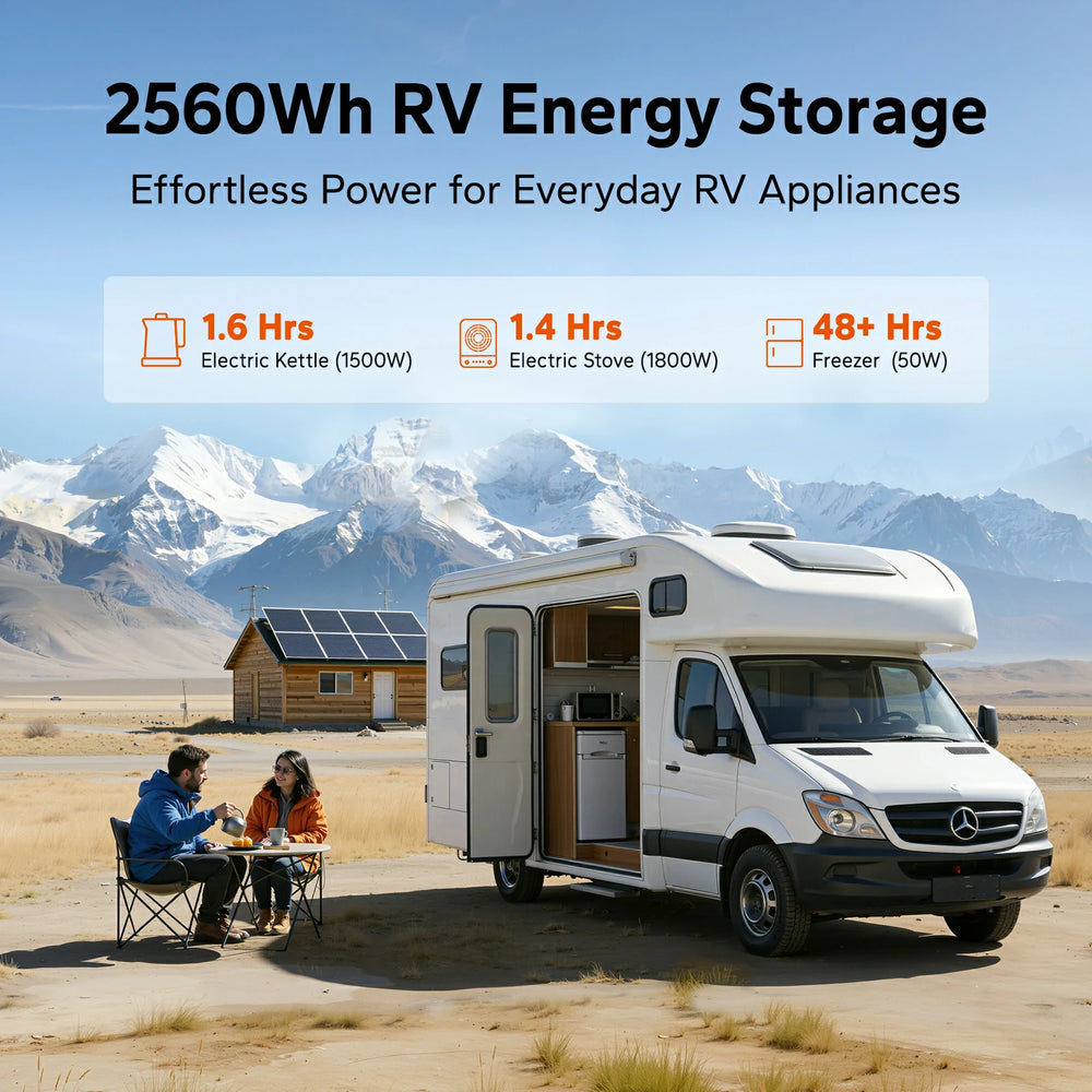 litime 24v 100ah group 31  battery​ with 2560w energy storage for RV use