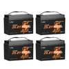 4 pack of litime 24v 100ah group 31 rv lifepo4 battery​