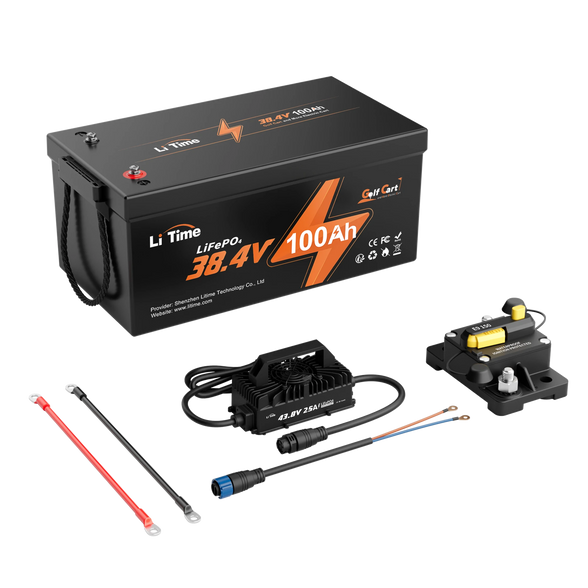 LiTime 36V 100Ah Lithium Golf Cart Batteries for Club Car