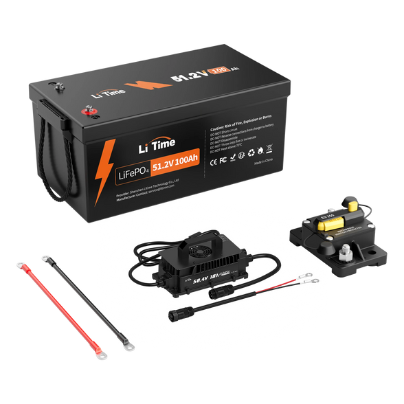 LiTime 48V (51.2V) 100Ah 8D Lithium Battery for Off-Grid