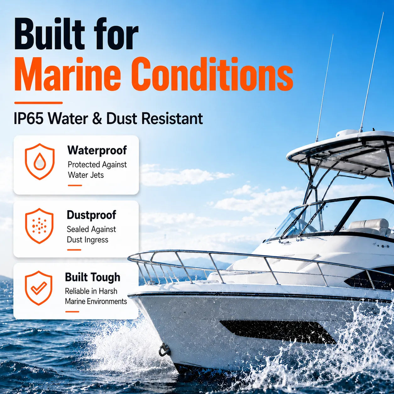litime 48v 30ah lithium  battery built for marine with IP65 water & bust resistant