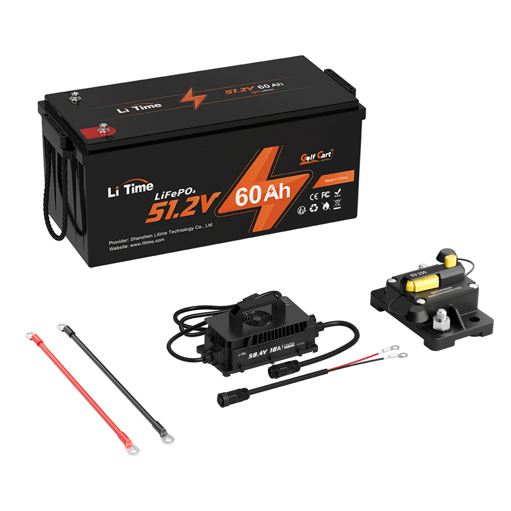 LiTime 48V 60Ah Lithium Battery for Golf Cart & Lawn Mower