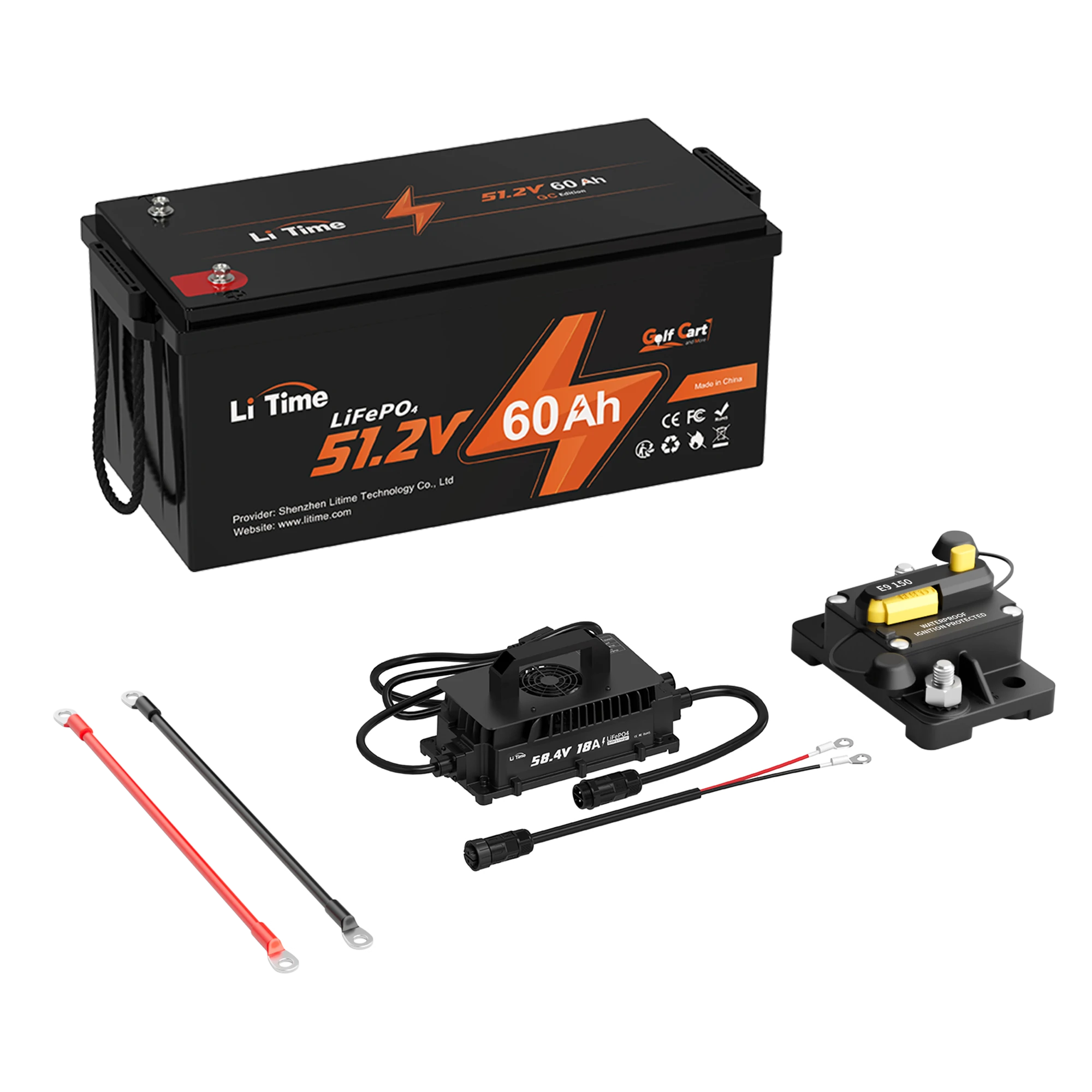 LiTime 48V 60Ah Lithium Golf Cart Battery