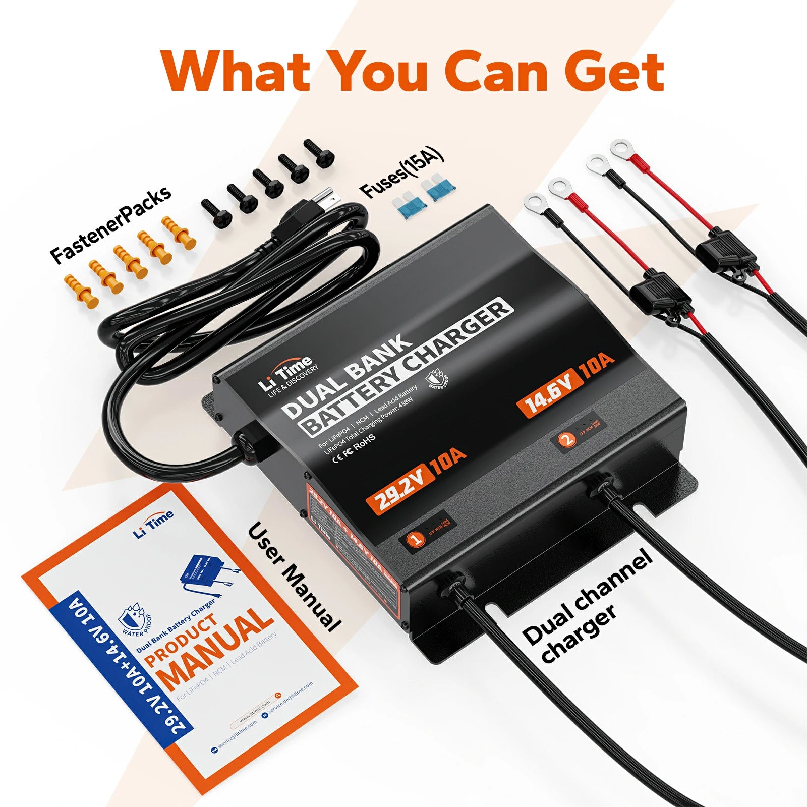 2 bank battery charger for boat