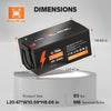 dimension 8d size of litime  24 volt 200ah lithium battery (8.66*20.47*10.59) 