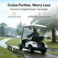 litime Best 36V lithium battery for golf cart longer raids