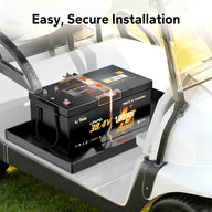 securly install litime Best 36V lithium battery for golf cart