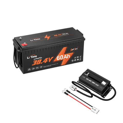 litime 36V 60Ah Golf Cart kit: battery +38.4V 18A battery Charger