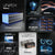 infographic for a LiTime 24v 100ah LiFePO4 battery's features: 4000+ cycles, 5-year warranty, and IP65 waterproof rating