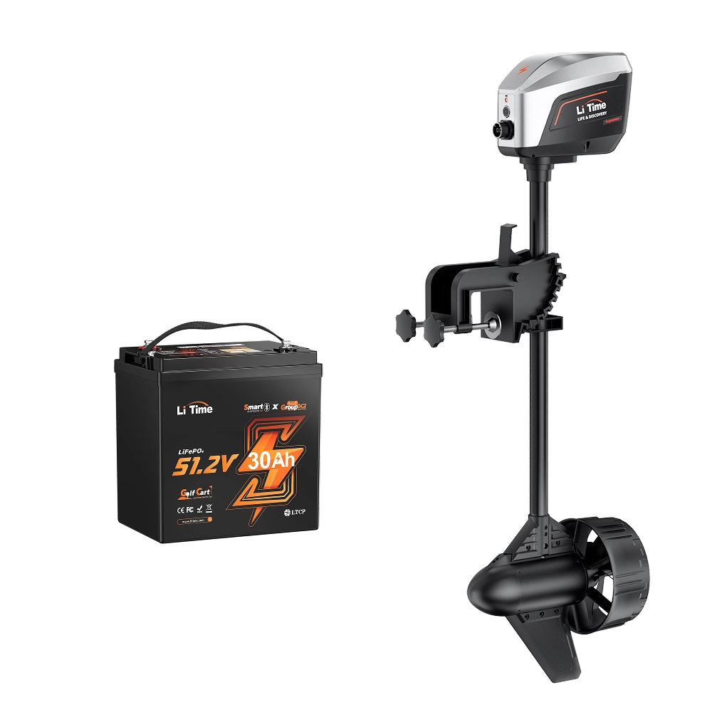 LiTime Argoseeker A2 48V2000W/5HP Electric Outboard Motor【 Limited $250 OFF Code: LTAS2 】