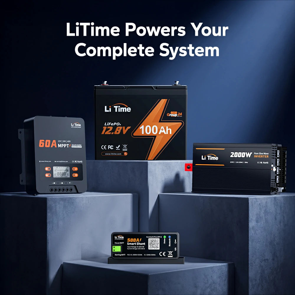 power your complete system by litime 500a lithium battery shunt 