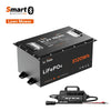 litime 48v 100ah lithium lawn mower battery and 58.4v 18ah charger