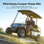 2c discharge rate of litime 48v 60ah golf cart batteries for stronger climbing power