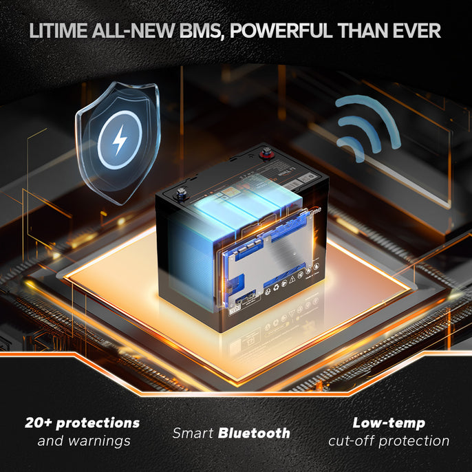 bluetooth function and protection information of litime group 24 bluetooth battery