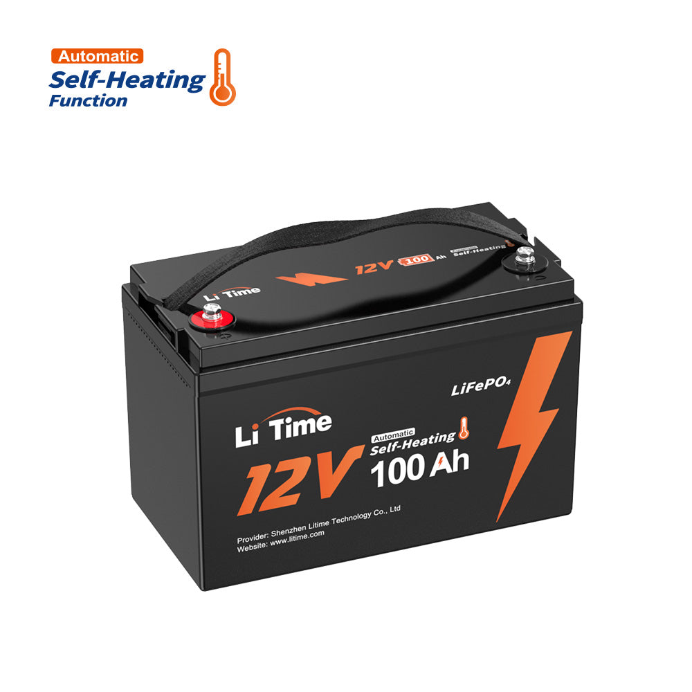 ✅Like New✅LiTime 12V 100Ah Self Heating LiFePO4 Lithium Battery