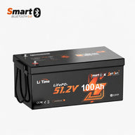LiTime 48V 100Ah LiFePO4 Lithium Battery – Golf Cart / Lawn Mower / Off-Grid Energy Storage | Smart Bluetooth BMS