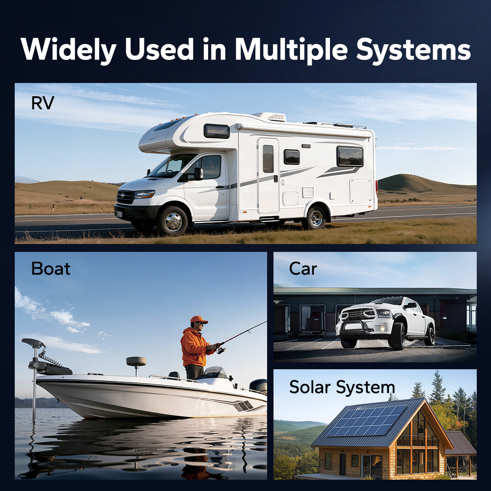 LiTime 12V 275A Power Distribution Bus Bar for RV, Marine, Solar Battery Terminal Block
