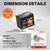 dimension details of LiTime 24v 50ah marine trolling motor lithium battery