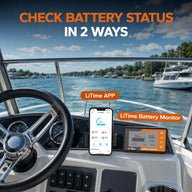 LiTime 48V 100Ah Bluetooth Marine House LiFePO4 Battery