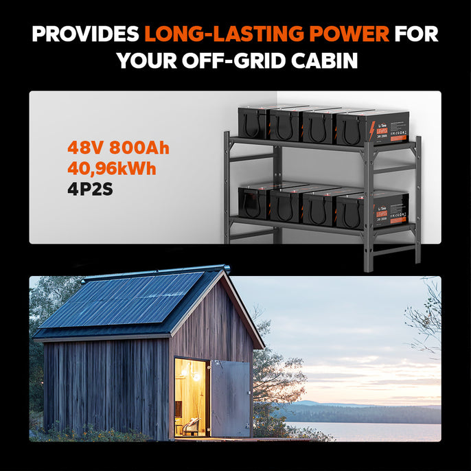 litime 24v 200ah lithium battery for off grid cabin
