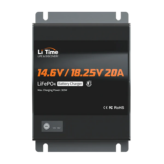 litime 20a dual bank charger for 12v & 16v lifepo4 battery