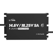 litime 16v and 12v 5a waterproof lithium battery charger