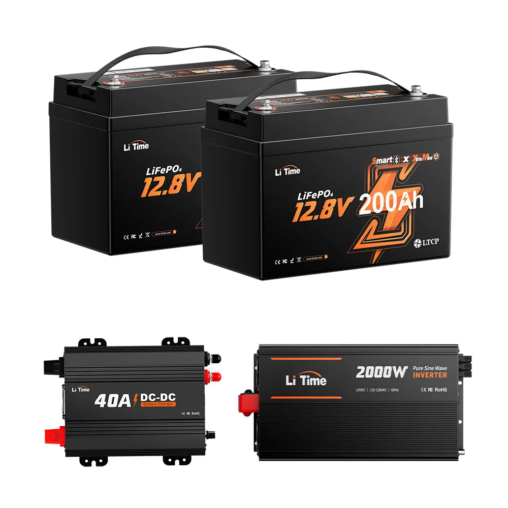 LiTime 12V 200Ah Xtra Mini Group 31 Truck Lithium Battery