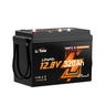 LiTime LiHeat™ 12V 320Ah Victron Communication Bluetooth Self-heating Lithium Battery for RV, Camping, Marine and Truck