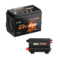 LiTime LiHeat™ 12V 320Ah Victron Communication Bluetooth Self-heating Lithium Battery for RV, Camping, Marine and Truck
