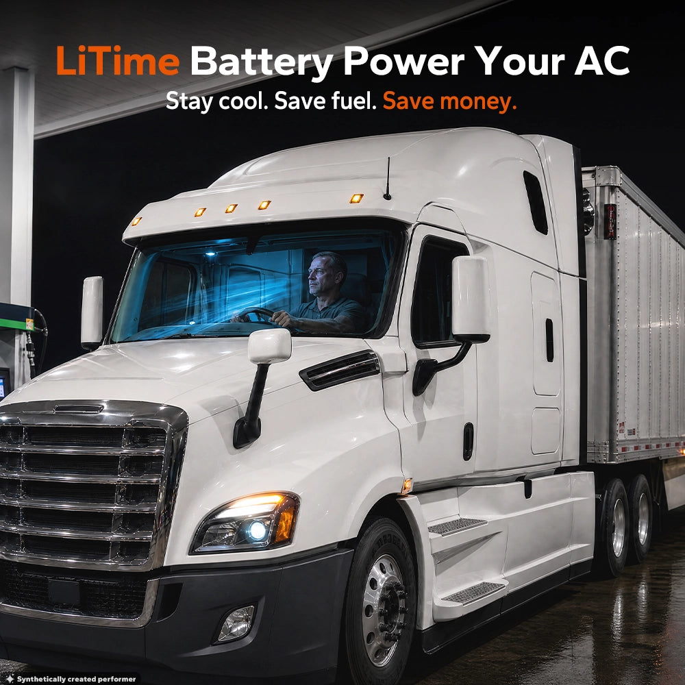 LiTime 12V 200Ah Xtra Mini Group 31 Bluetooth Lithium Battery for Truck